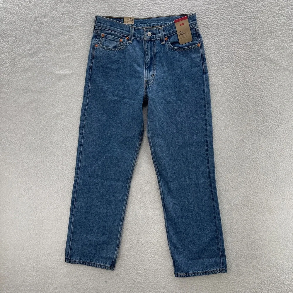 Levis Jeans Mens 30x32 Blue 565 Loose Straight Leg Denim Y2K Grunge Skate Baggy